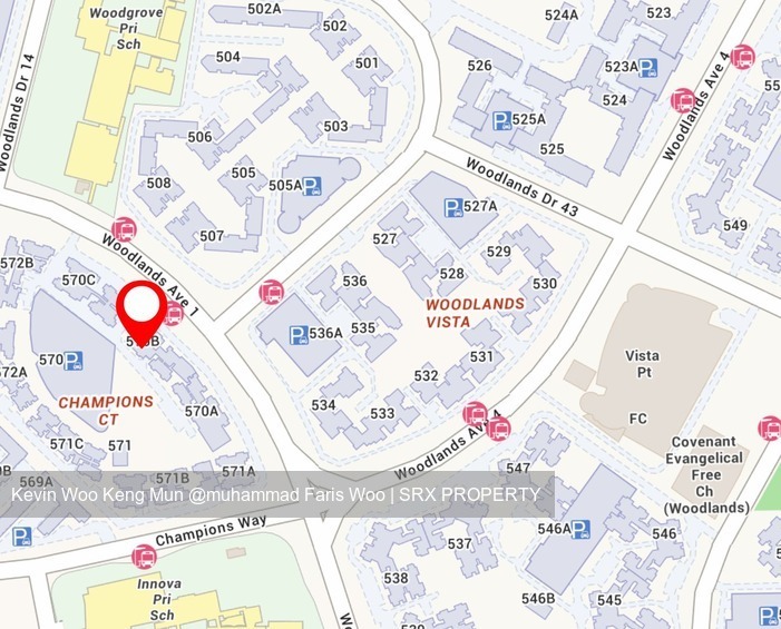 Blk 570B Woodlands Avenue 1 (Woodlands), HDB 3 Rooms #180429142